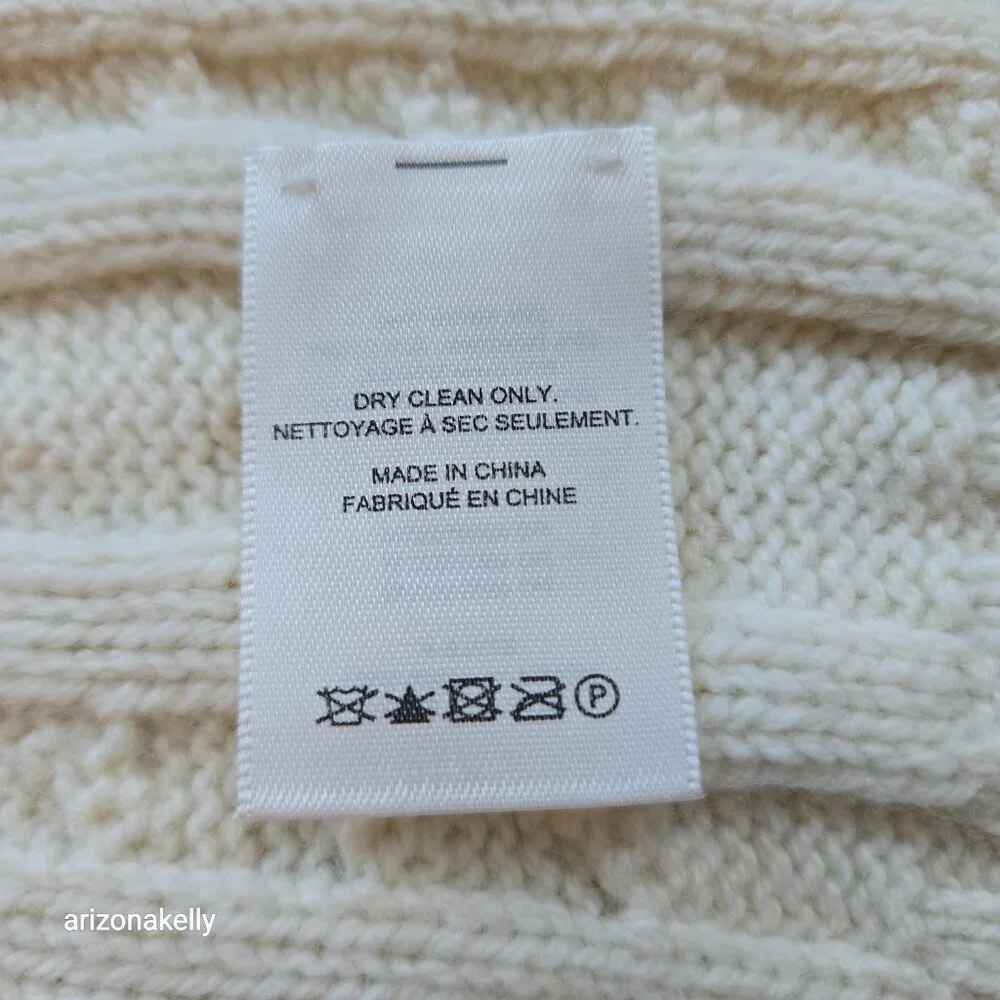 Wilfred Merino Cotton Cable Knit Scarf